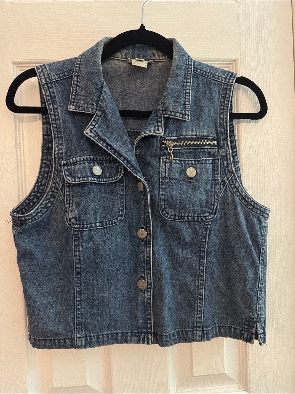 Vintage 90s/Y2k Denim Vest Size P (Small)